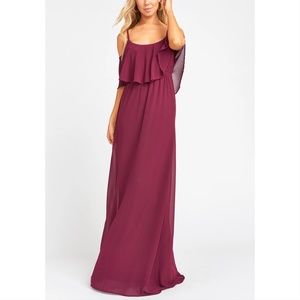 Show Me Your MuMu Caitlin Ruffle Maxi Dress